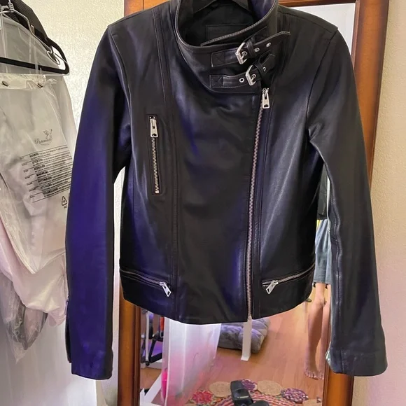 All Saints Bales Biker Jacket - Picture 6 of 10